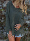 Round Neck Top with Cutout Hem