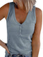 Sheath Sleeveless Casual Crew Neck Tank & Cami