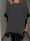 Contrast color patchwork casual top