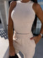Women's Fashion Solid Color Hoodie and Pants 3-piece Suits
