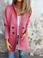 Hooded Casual Button-up Cardigan