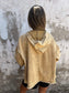 Denim Hooded Long Sleeve Jacket