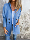 Hooded Casual Button-up Cardigan
