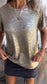 Hot Stamping Round Neck Short-sleeved V Neck T-shirt