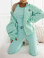 Sports Zipper Hooded Sweatshirt Three-piece Suit