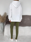 Women's Fashion Letter Print Hoodie and Lined Leggings Set